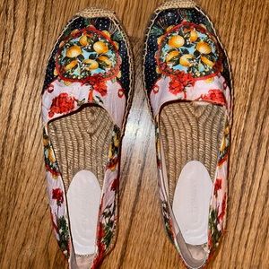 The cutest printed espadrilles from Dolce and Gabbana